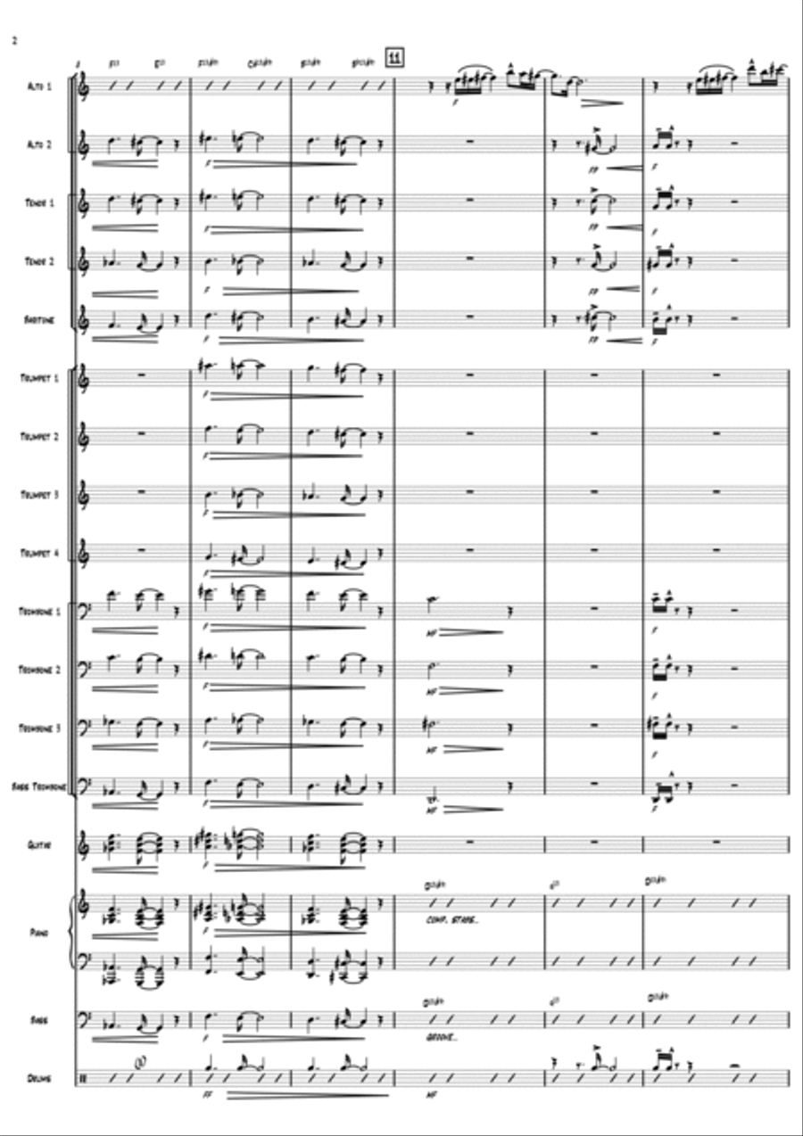 Savvy Man Blues Jazz Ensemble scores gallery preview page 2