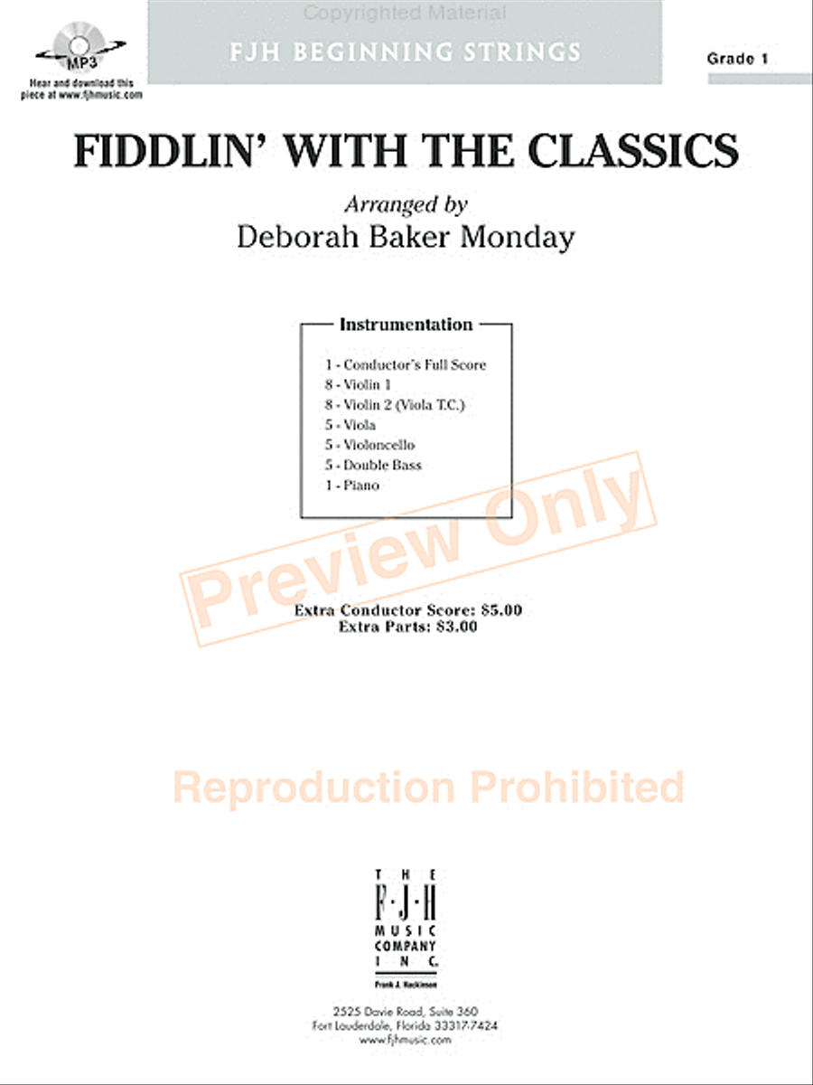 Fiddlin' with the Classics String Orchestra scores gallery preview page 2