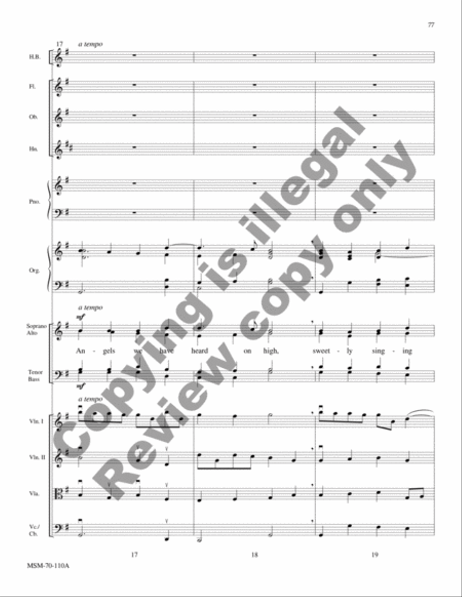 A Carol Suite (Chamber Orchestra Score) Choir scores gallery preview page 25