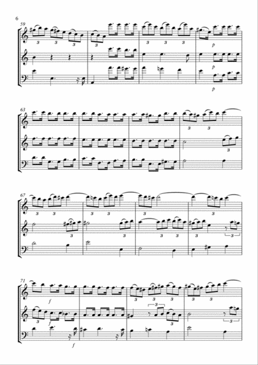 Trio Sonata No.10 Trio Sonata No.10 Woodwind Trio scores gallery preview page 6