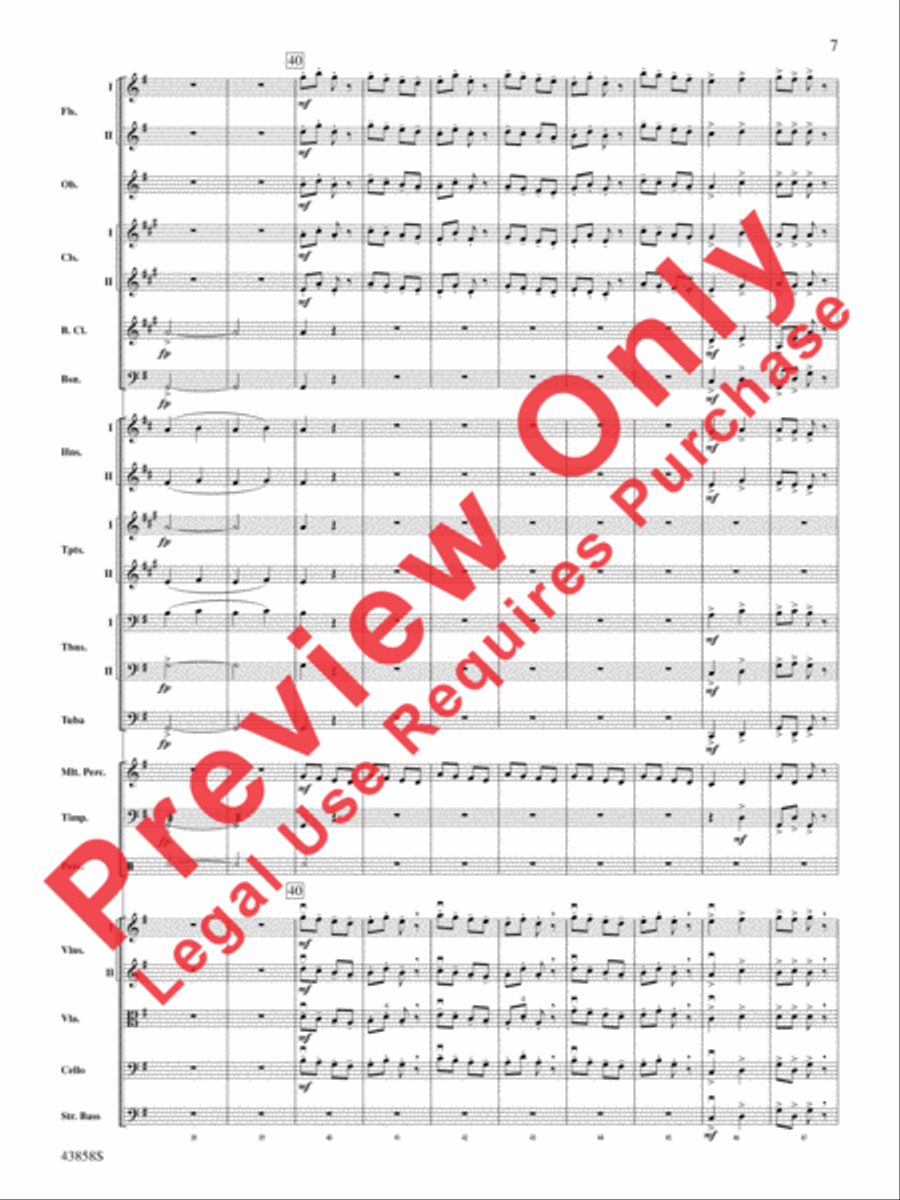 A Northumbrian Folk Song Suite Full Orchestra scores gallery preview page 8