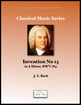 Book cover for Invention No 13 in A minor, BWV 784