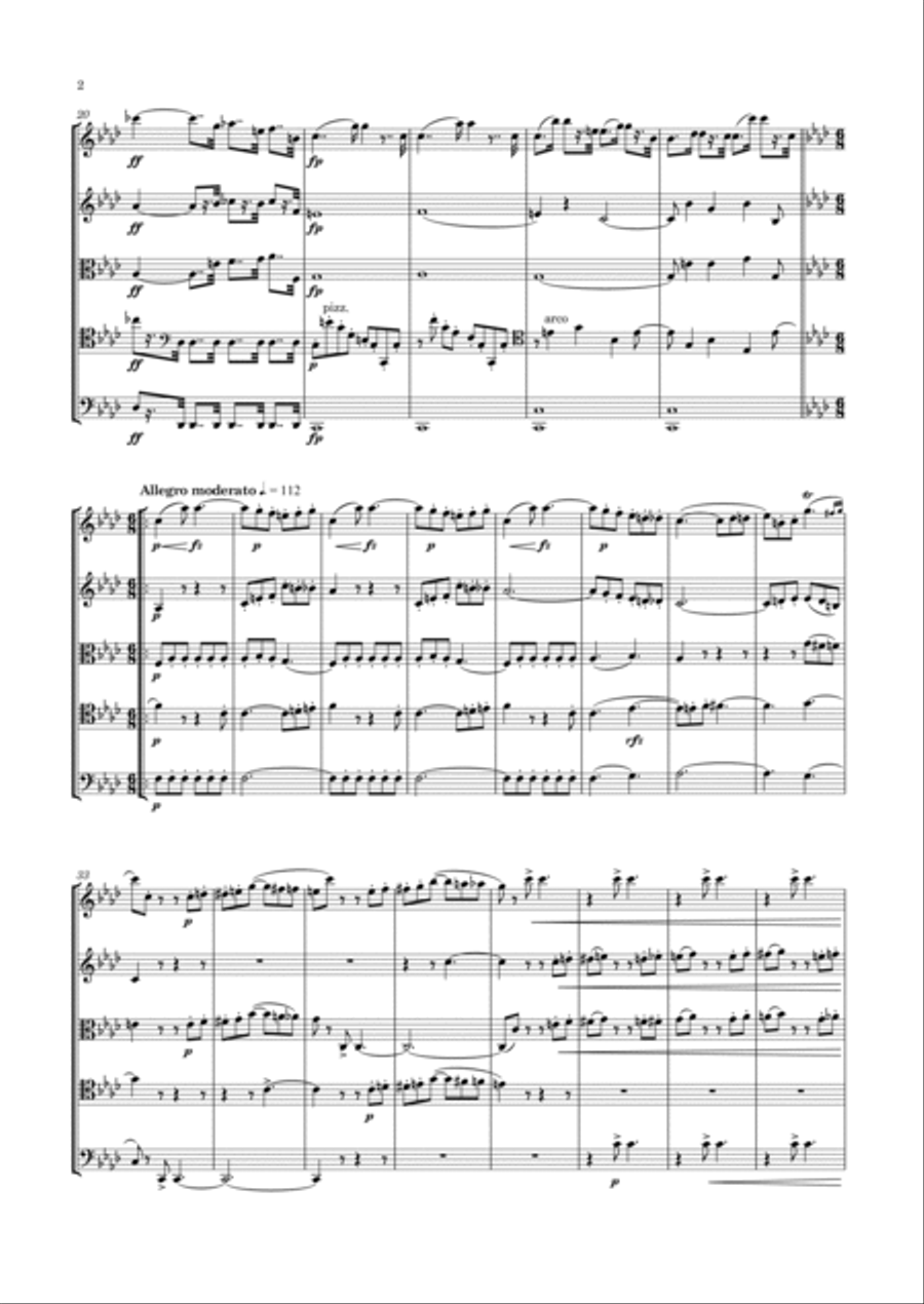 Onslow - String Quintet No.10 in F minor, Op.32 String Quintet scores gallery preview page 3