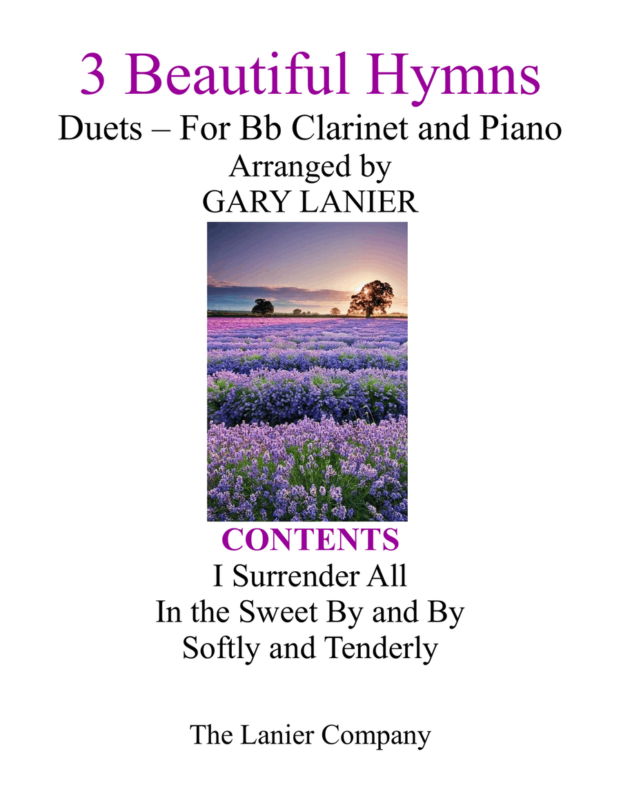 BEAUTIFUL HYMNS Set 1 & 2 (Duets - Bb Clarinet and Piano with Parts) image number null