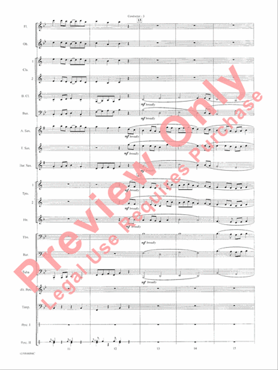 Paths of Glory Concert Band scores gallery preview page 5