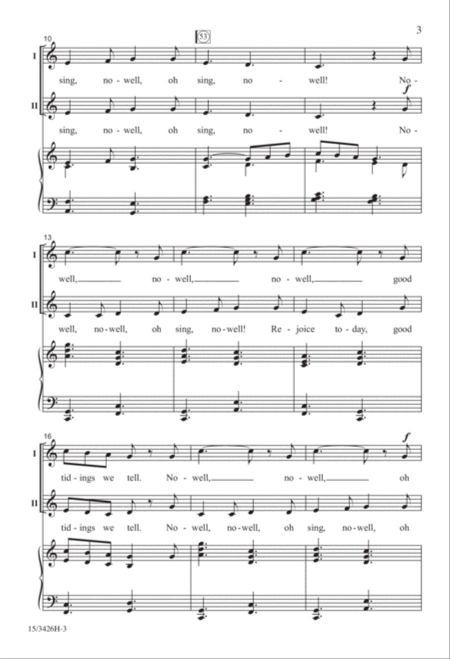 Nowell, Sing, Nowell! 2-Part scores gallery preview page 3