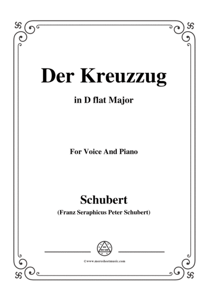 Schubert-Der Kreuzzug,in D flat Major,D.932,for Voice and Piano image number null