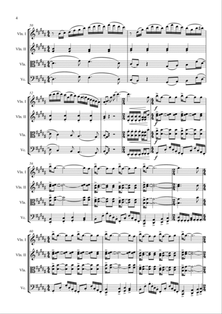Life Eternal String Quartet scores gallery preview page 4