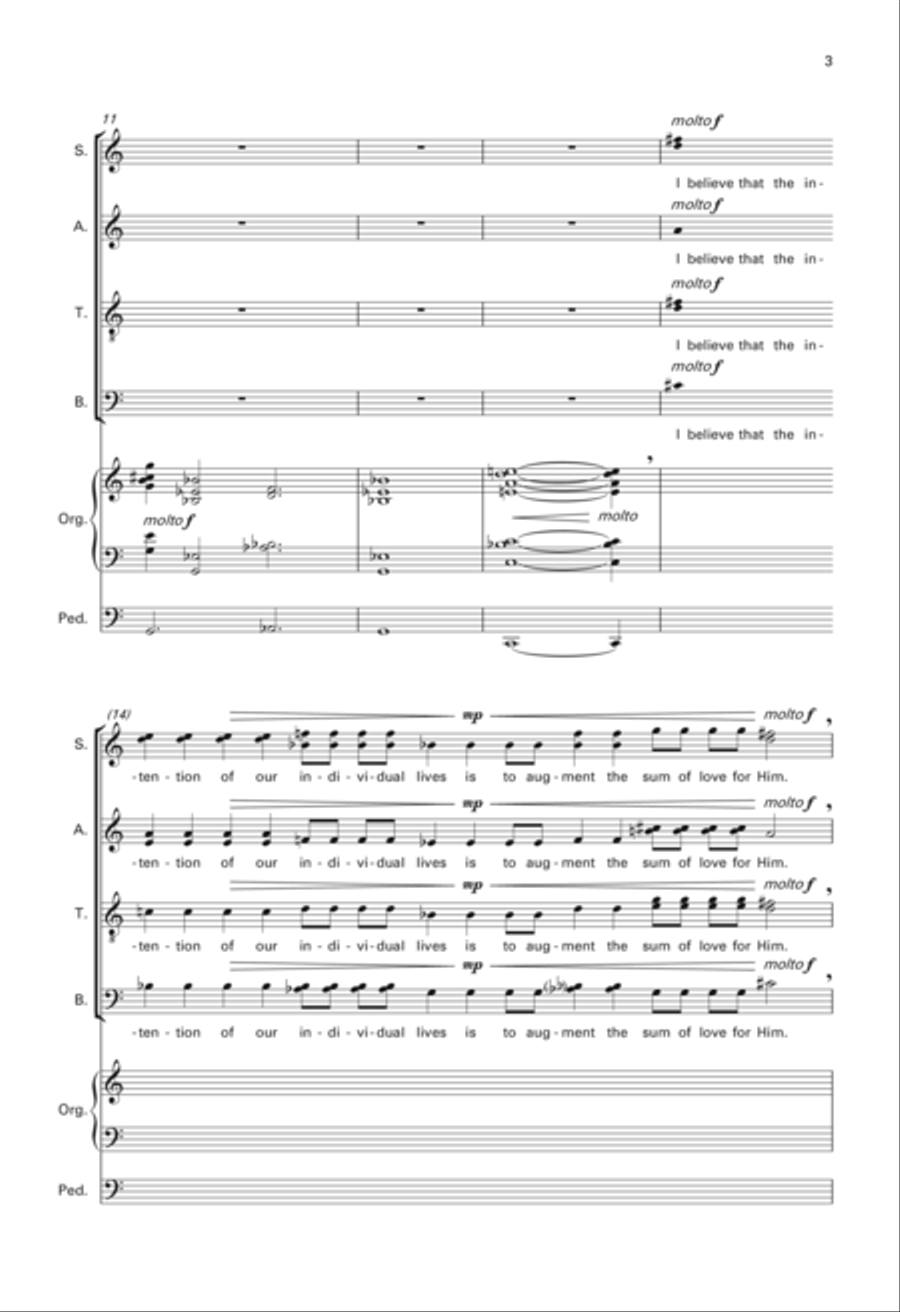 Tolstoy's Creed Tolstoy's Creed 4-Part scores gallery preview page 3