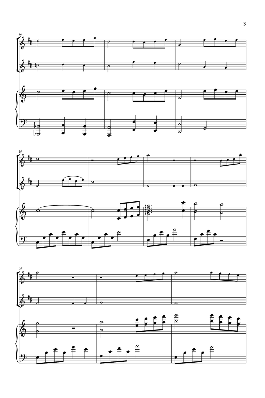 Beauty And The Beast Woodwind Duet scores gallery preview page 3