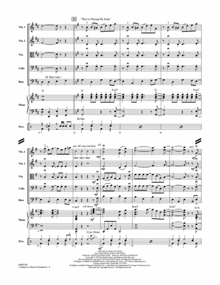 A Salute To Marvin Hamlisch - Conductor Score (Full Score)