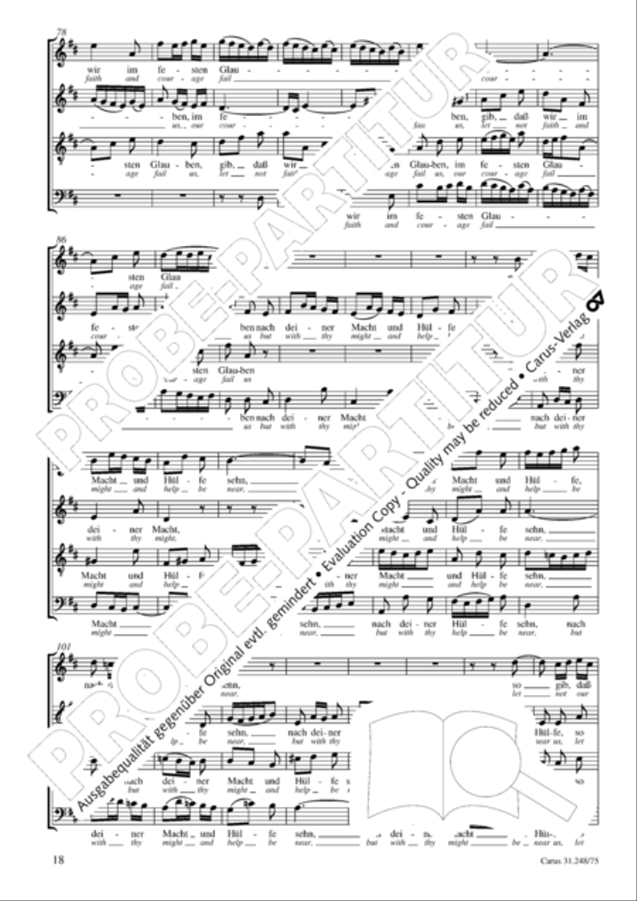 Christmas Oratorio (Weihnachtsoratorium, Teile IV-VI) 4-Part scores gallery preview page 19