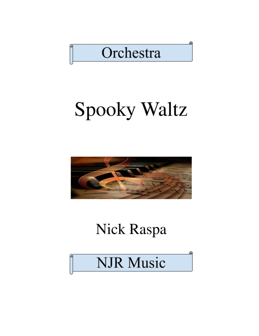 Spooky Waltz from Three Dances for Halloween (full set) Full Orchestra scores gallery preview page 1