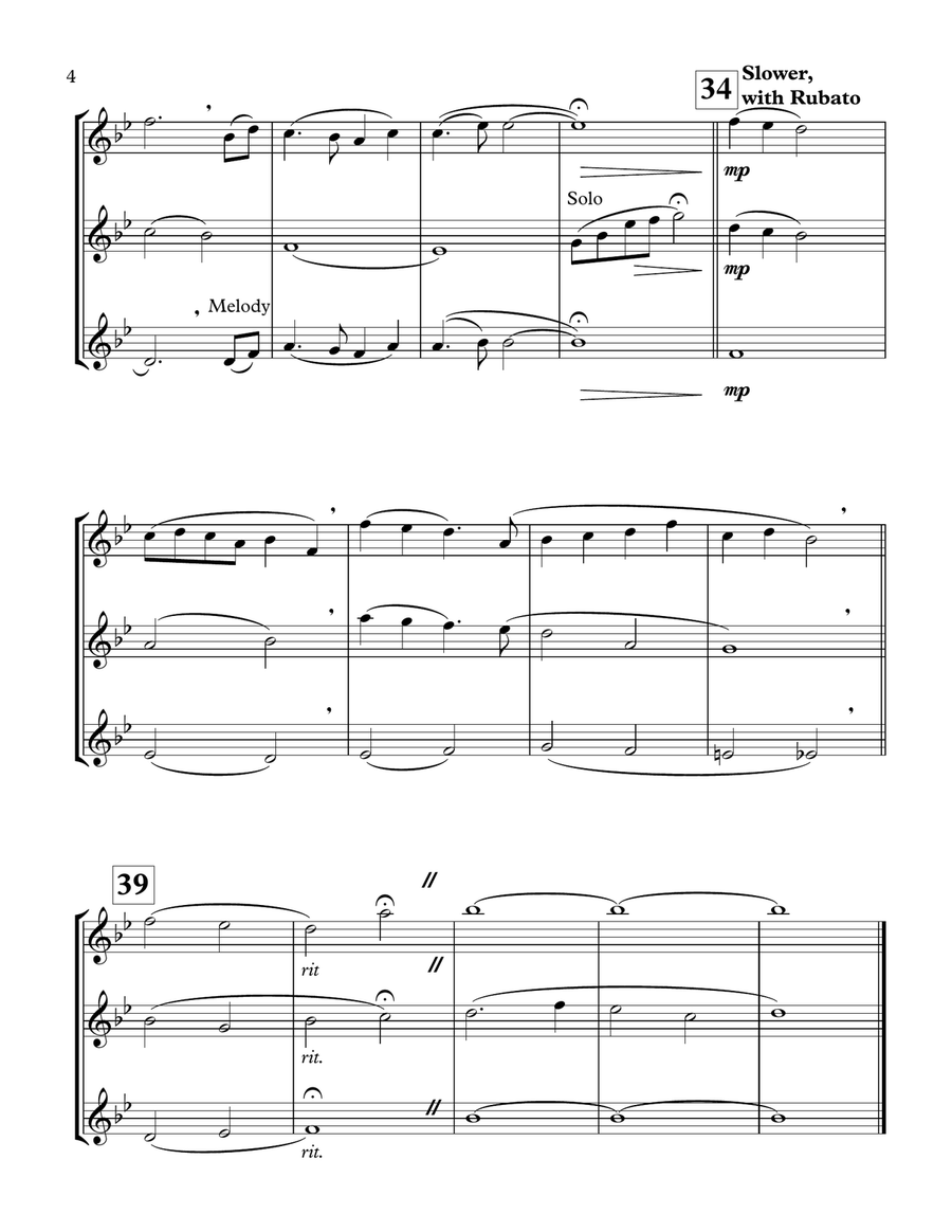I See The Light Woodwind Trio scores gallery preview page 4