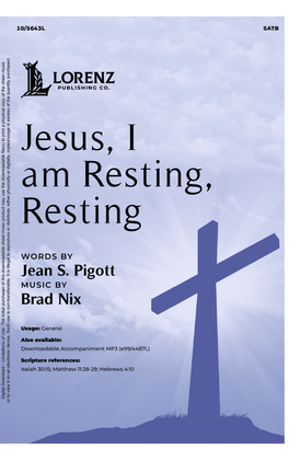 Book cover for Jesus, I am Resting, Resting