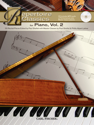 Book cover for Repertoire Classics for Piano, Vol. 2