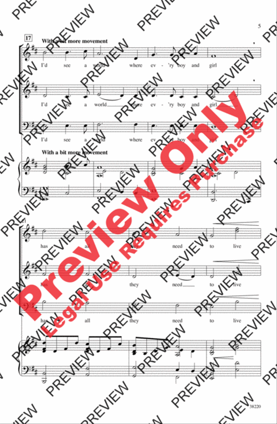 Dream with Me Dream with Me 3-Part scores gallery preview page 5