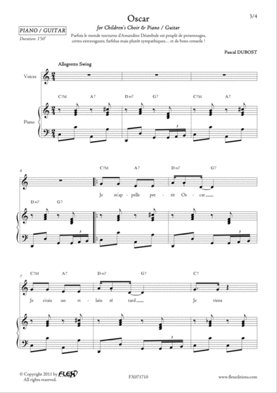 Oscar Children's Choir scores gallery preview page 3