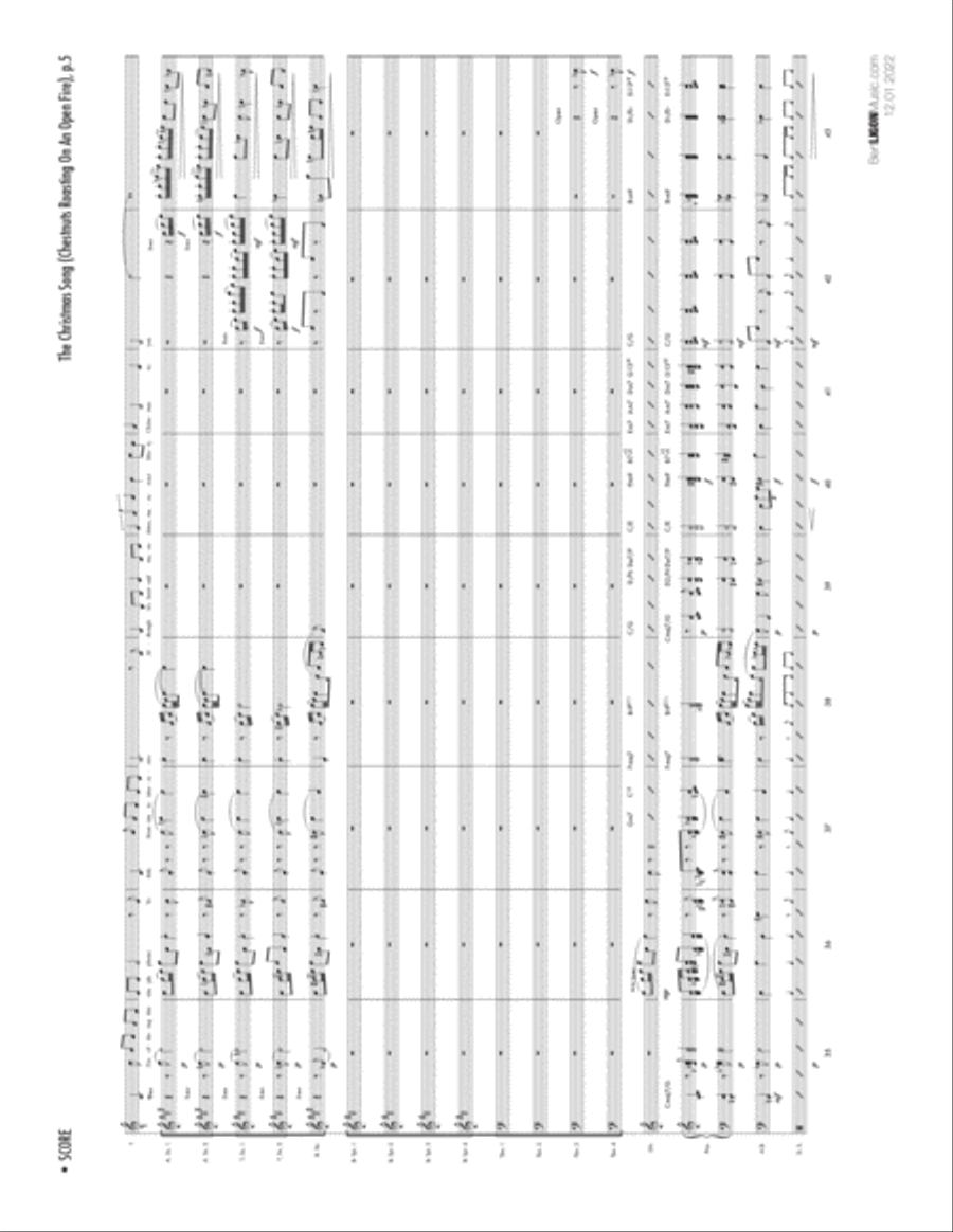The Christmas Song (chestnuts Roasting On An Open Fire) Jazz Ensemble scores gallery preview page 5