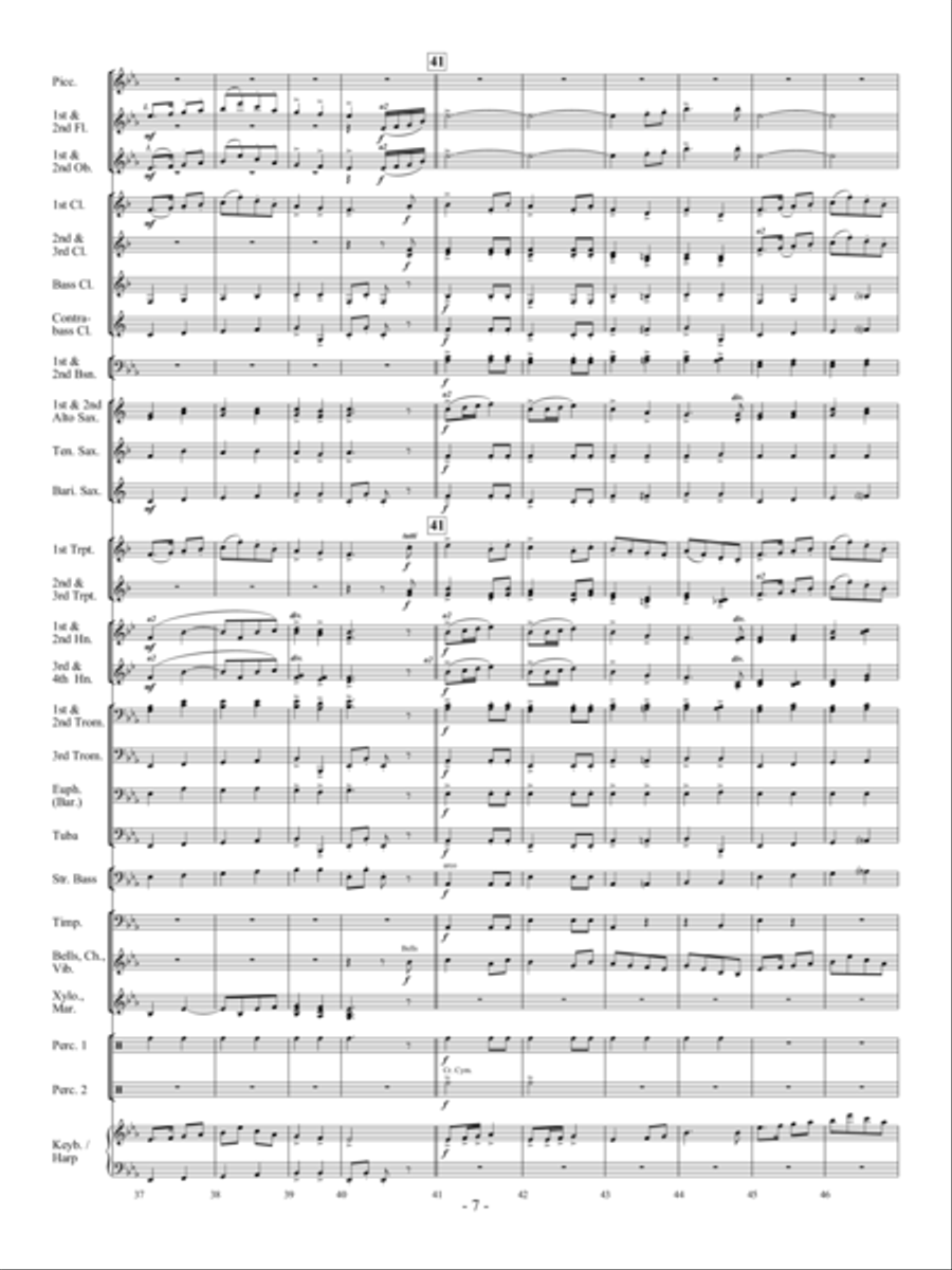 Sea Song Fantasy Sea Song Fantasy Concert Band scores gallery preview page 6