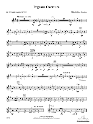 Pegasus Overture: B-flat Tenor Saxophone
