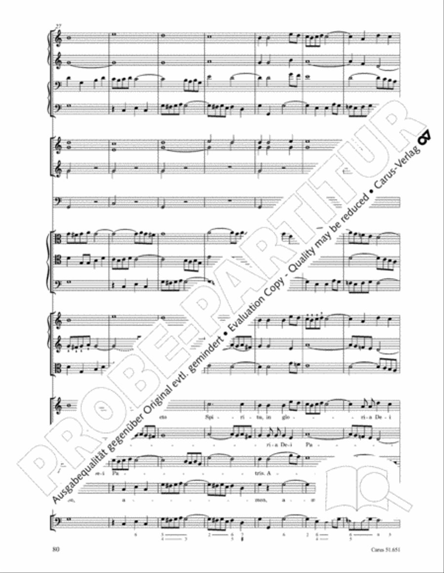 C Minor Mass, K. 427 (Missa in c KV 427) 4-Part scores gallery preview page 96
