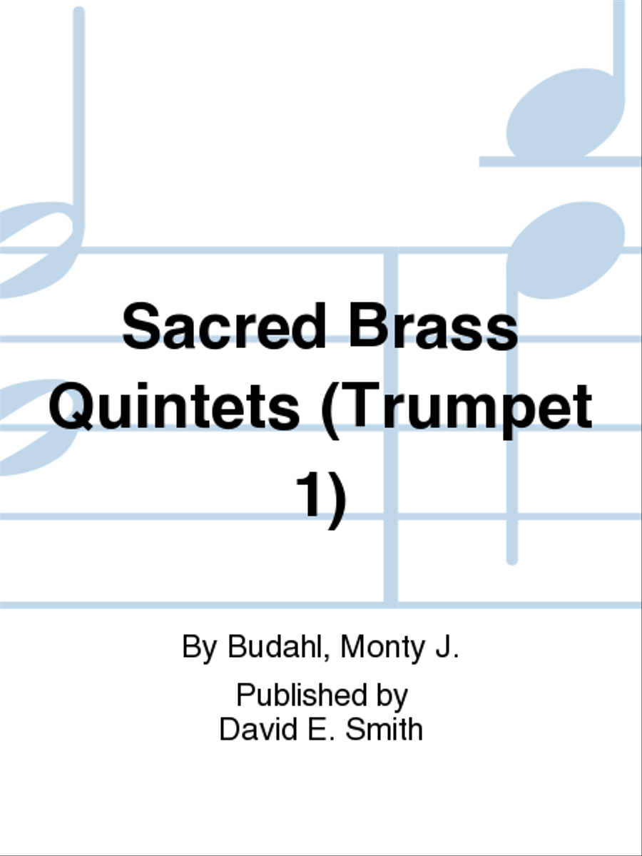 Sacred Brass Quintets (Trumpet 1) Brass Quintet scores gallery preview page 1