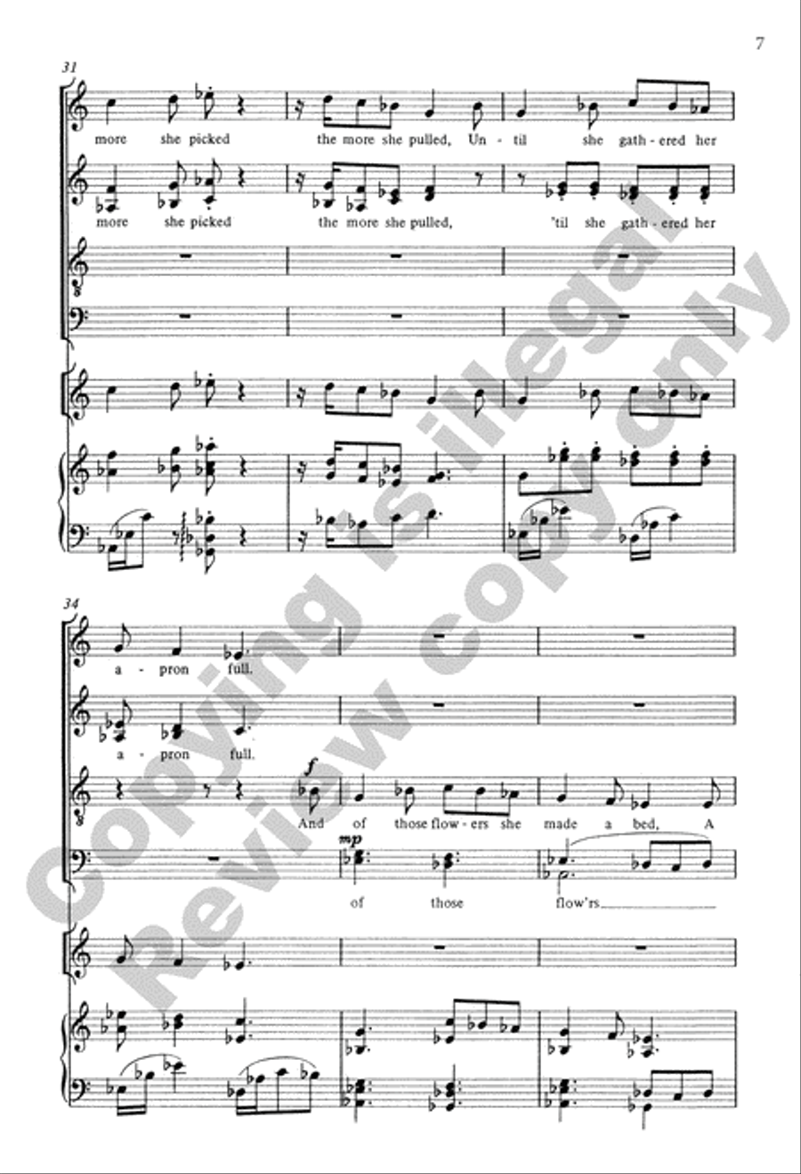 She's Like a Swallow 4-Part scores gallery preview page 8