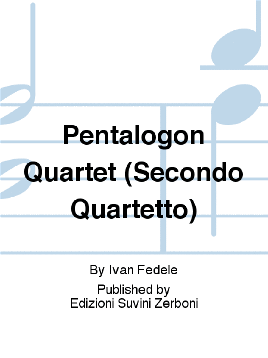 Pentalogon Quartet (Secondo Quartetto) String Quartet scores gallery preview page 1