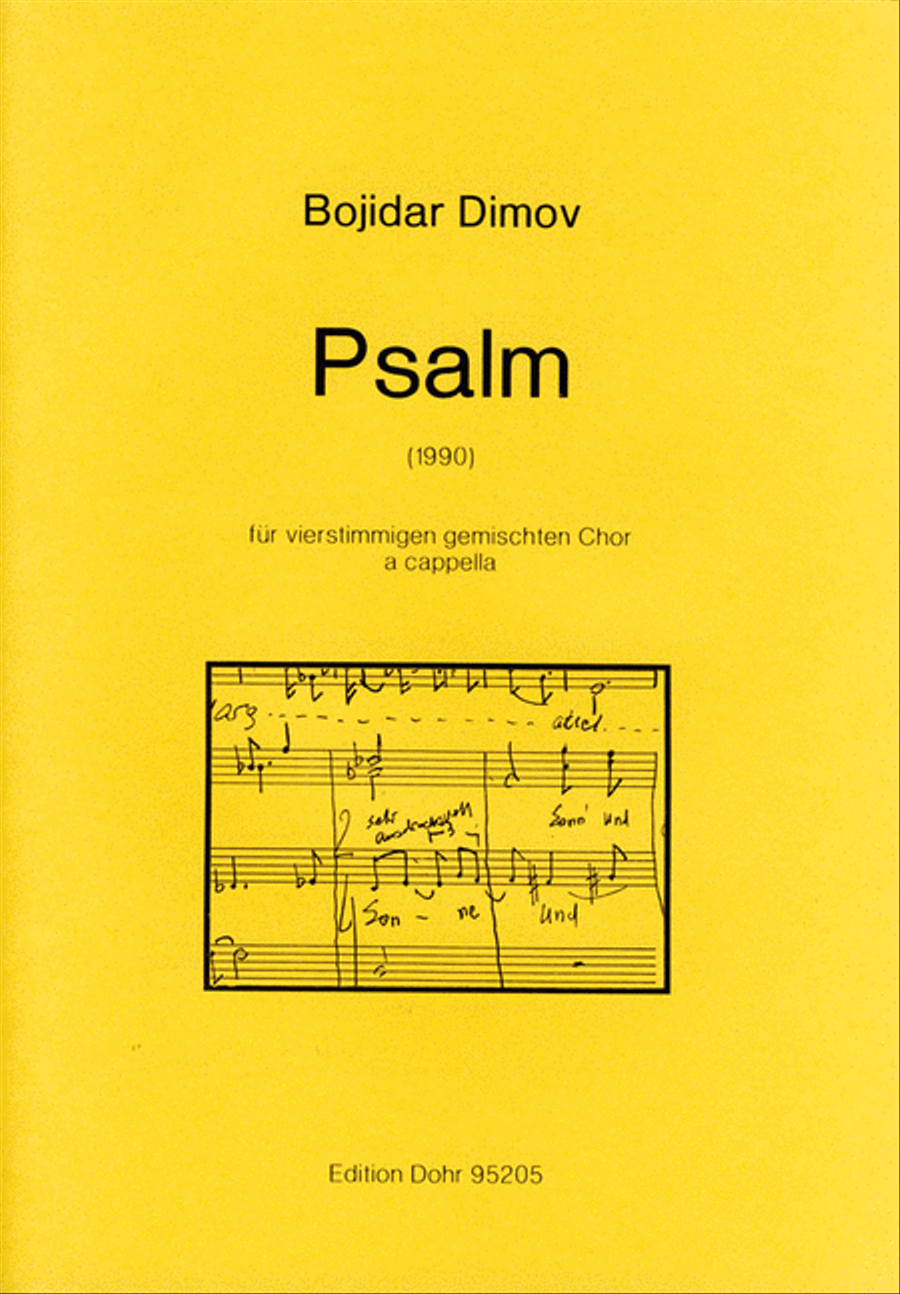 Psalm für vierstimmigen gemischten Chor a cappella (1990) 4-Part scores gallery preview page 1