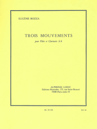 Book cover for Trois Mouvements (flute And Clarinet)