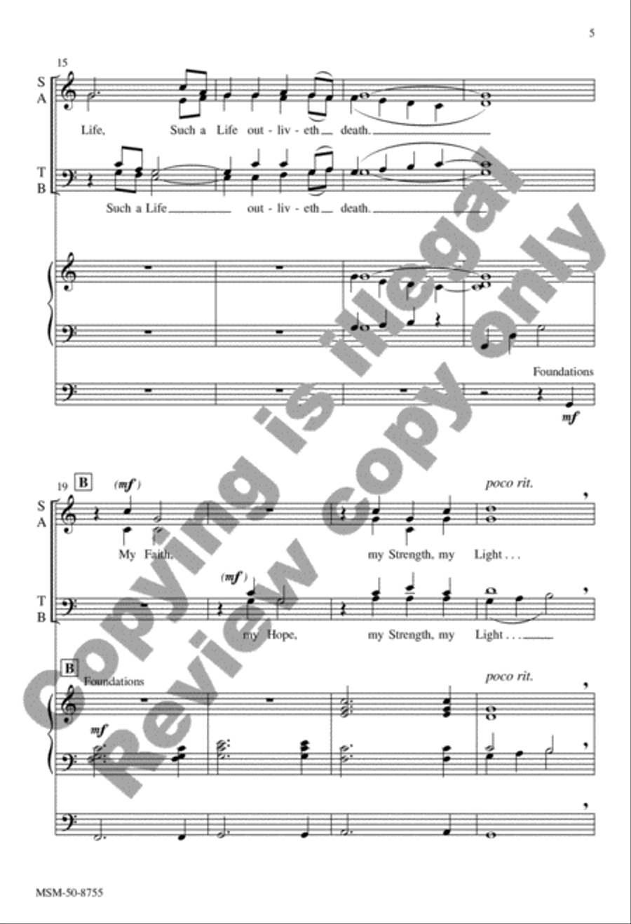 My Faith, My Hope 4-Part scores gallery preview page 16