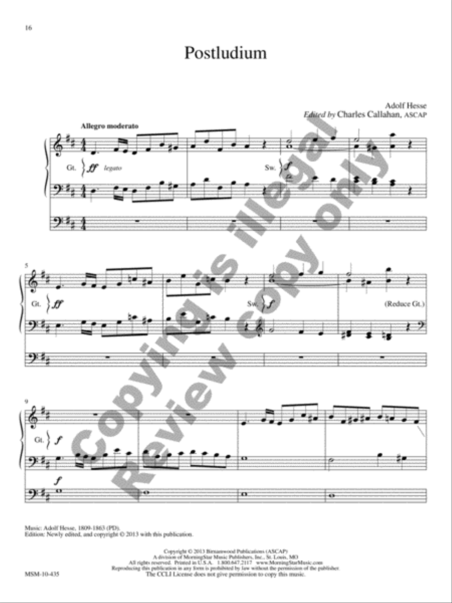 Alleluia Organ scores gallery preview page 6