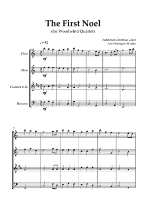 The First Noel (Woodwind Quartet) - Intermediate Level