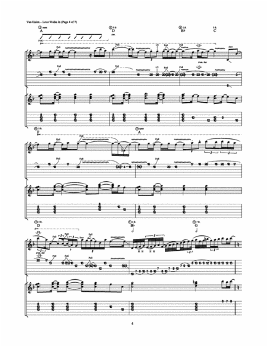 Love Walks In Electric Guitar scores gallery preview page 4