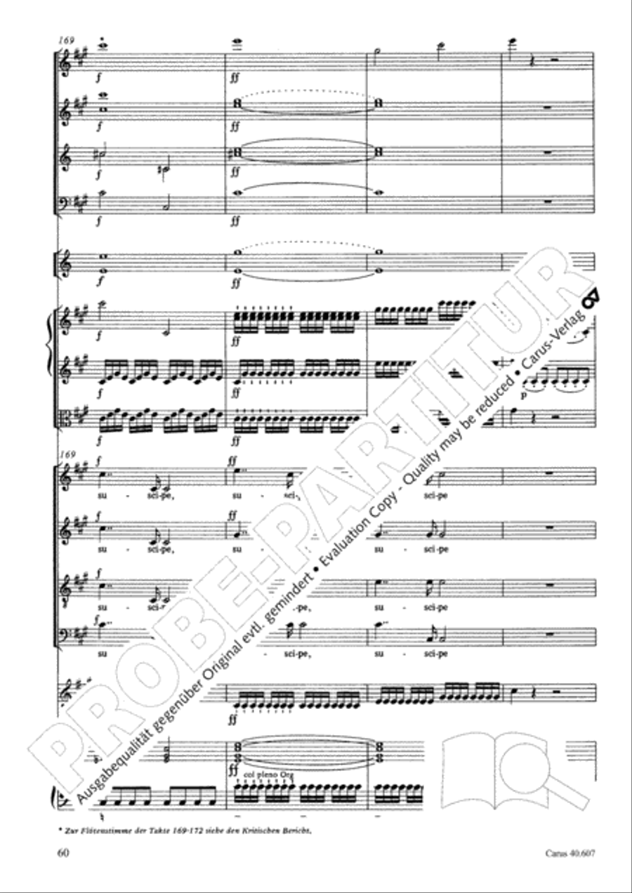Mass in time of war (Missa in tempore belli) 4-Part scores gallery preview page 70