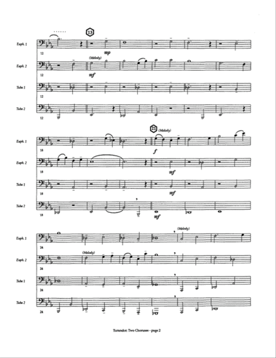 Turandot: Two Choruses EETT scores gallery preview page 3
