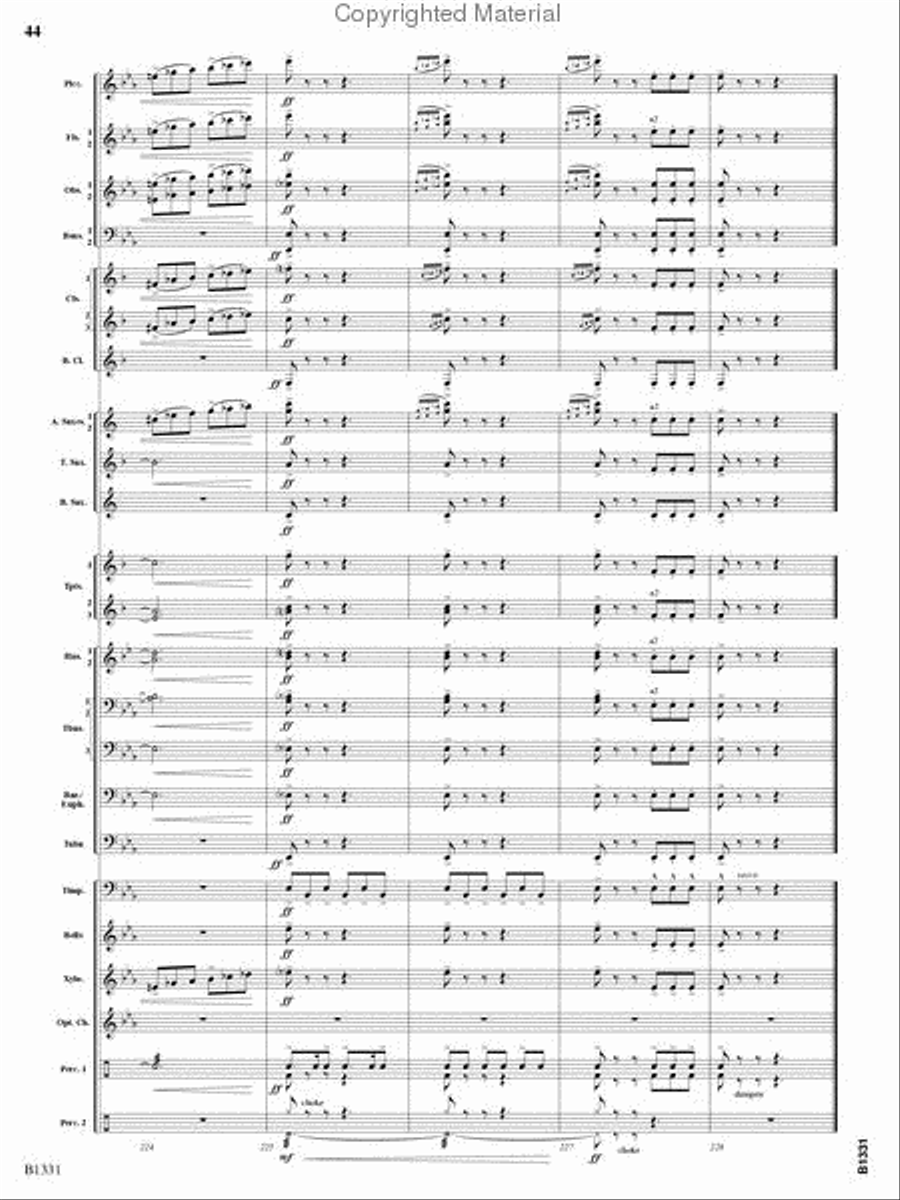 March Jubiloso Concert Band scores gallery preview page 41