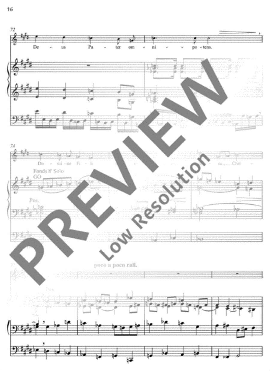Missa festiva Organ scores gallery preview page 16