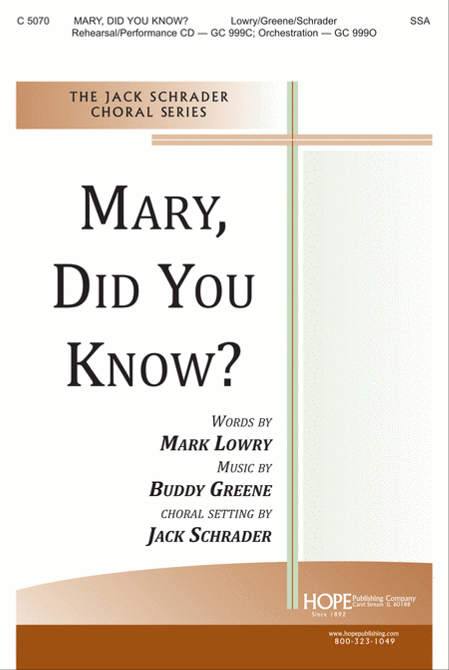 Mary, Did You Know? SSA scores gallery preview page 1