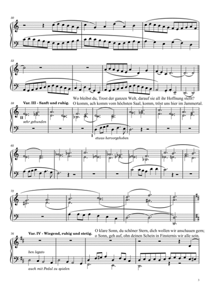 Partita / Variationen "O Heiland, reiß die Himmel auf" Op.4/3