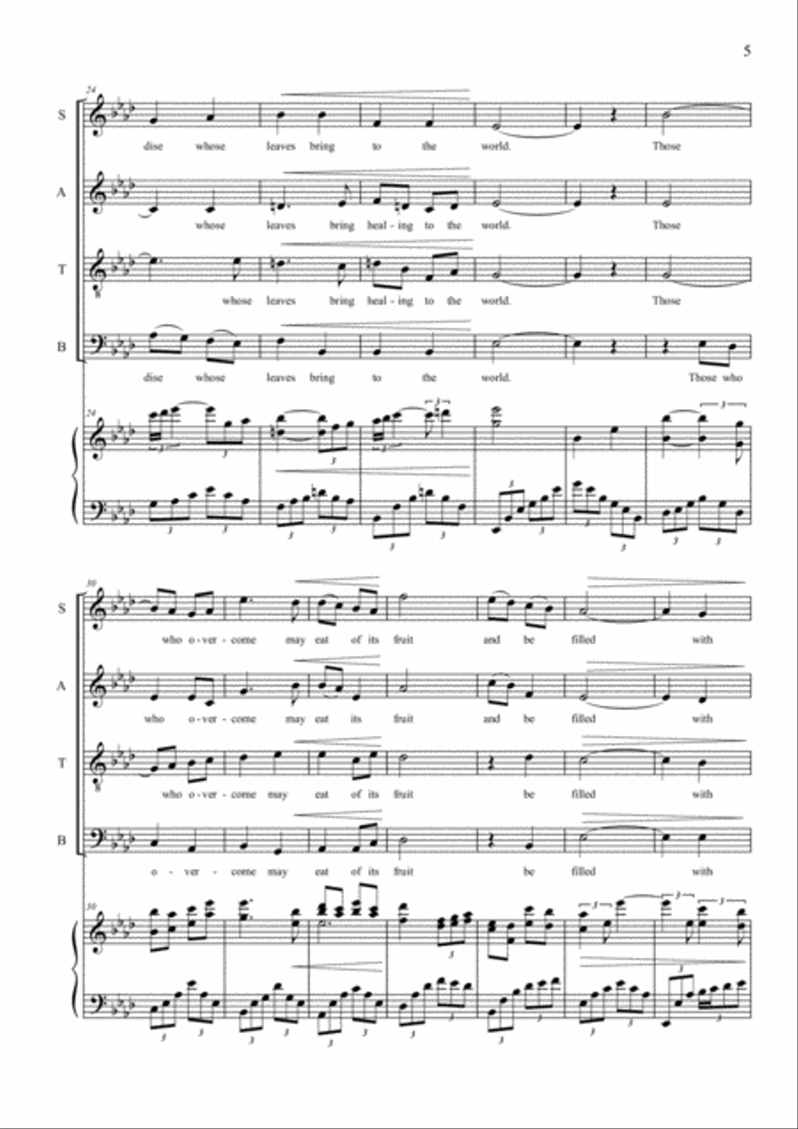 In Paradise 4-Part scores gallery preview page 5