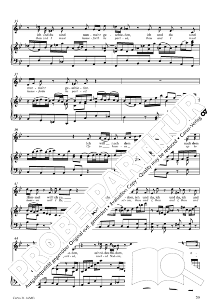 Through bitter tribulation we enter into God's kingdom (Wir mussen durch viel Trubsal in das Reich Gottes eingehen) 4-Part scores gallery preview page 30