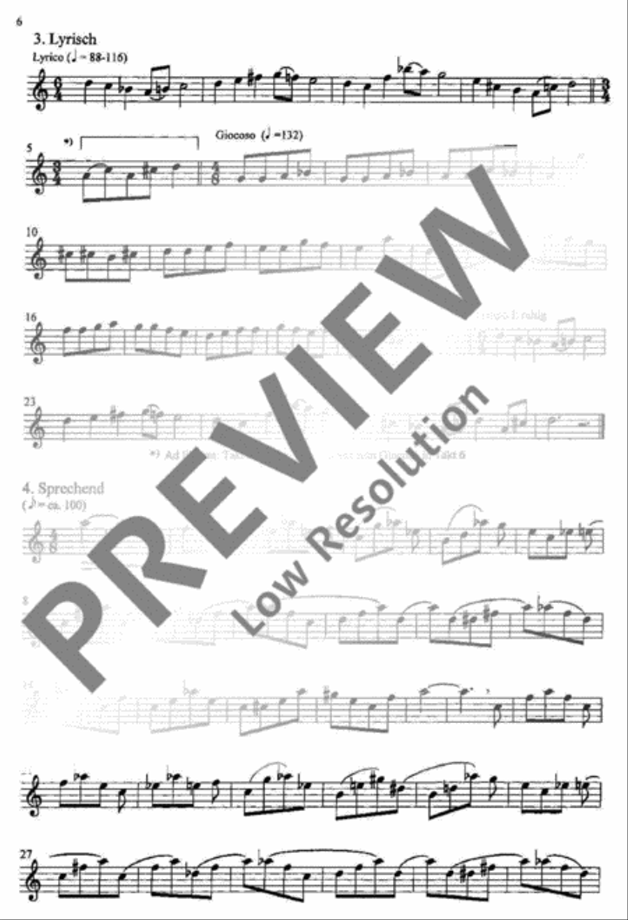 Frühlingsrufe Alto Recorder scores gallery preview page 7