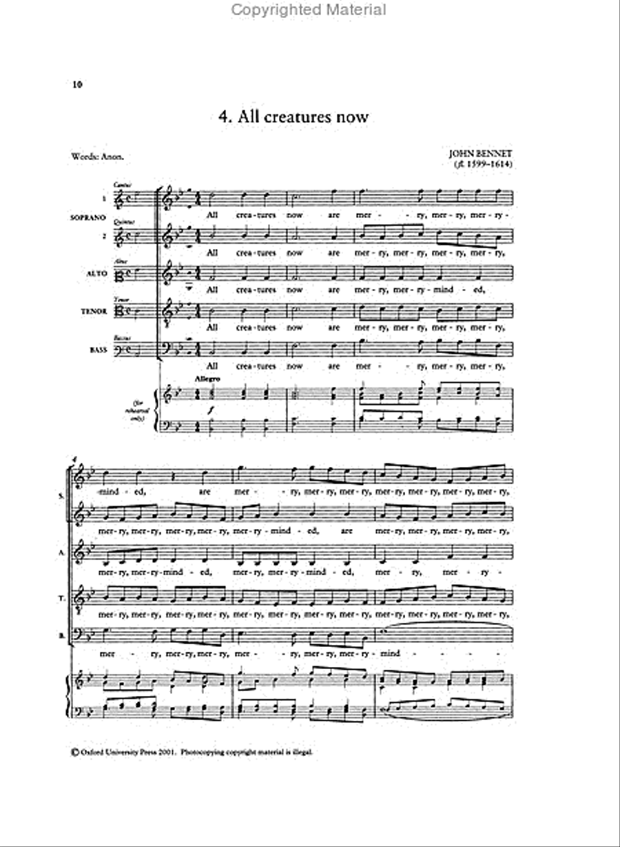 Madrigals and Partsongs 4-Part scores gallery preview page 3