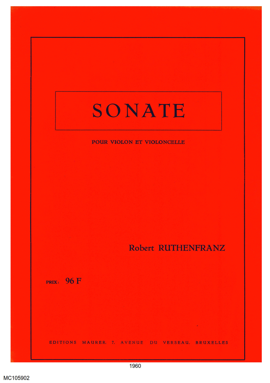 Sonate Cello scores gallery preview page 1