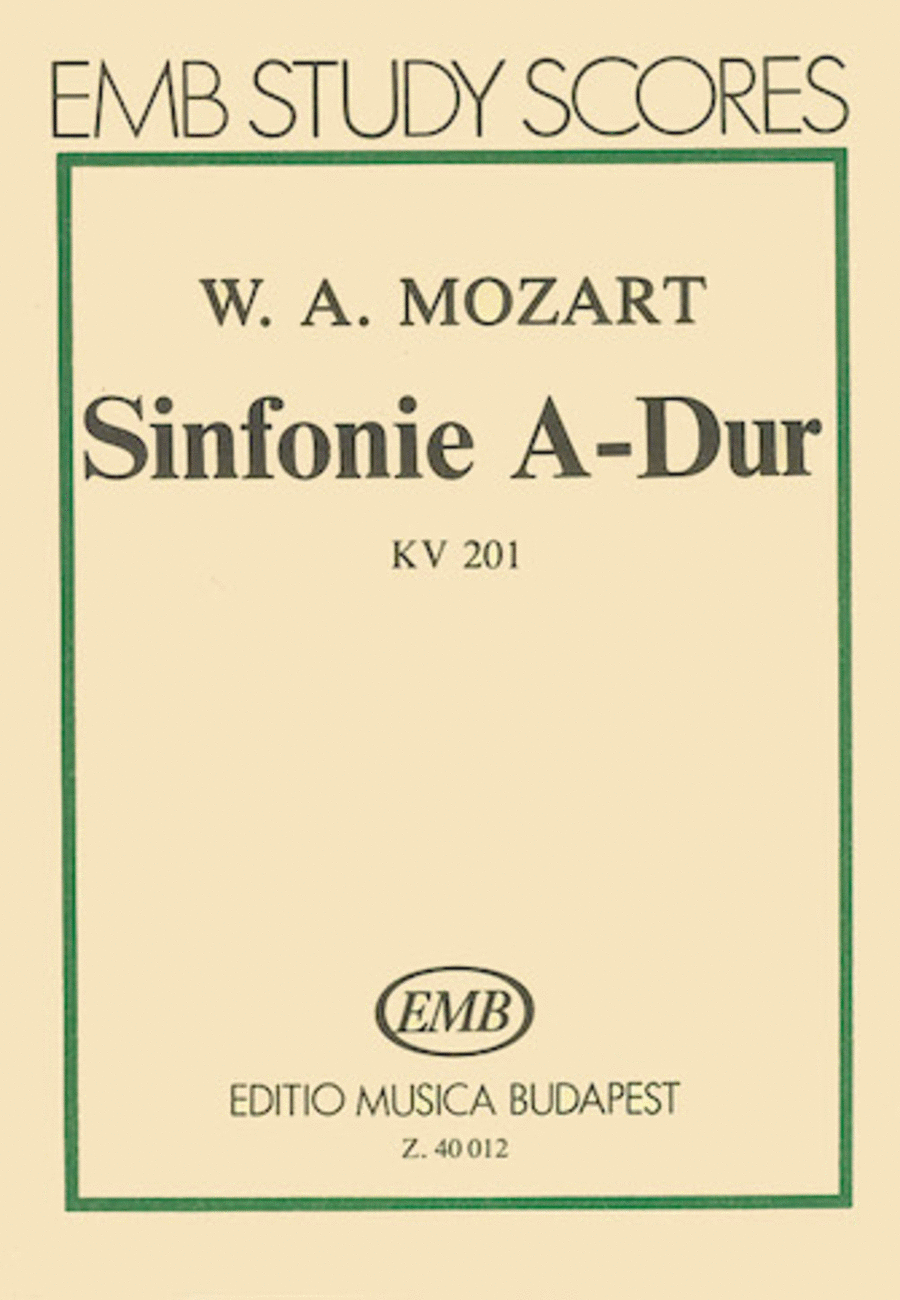 Symphony No. 29 in A Major, K. 201 Miniature Score scores gallery preview page 1
