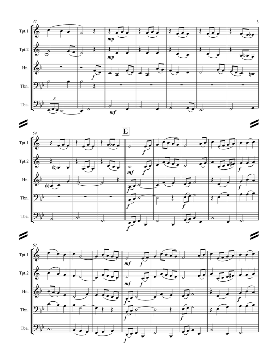 Silver Bells Brass Ensemble scores gallery preview page 4