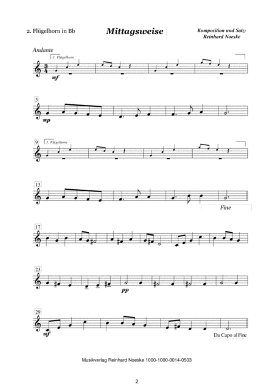 Acht Bläserweisen im alpenländischen Stil für Blechbläserquintett Brass Ensemble scores gallery preview page 4
