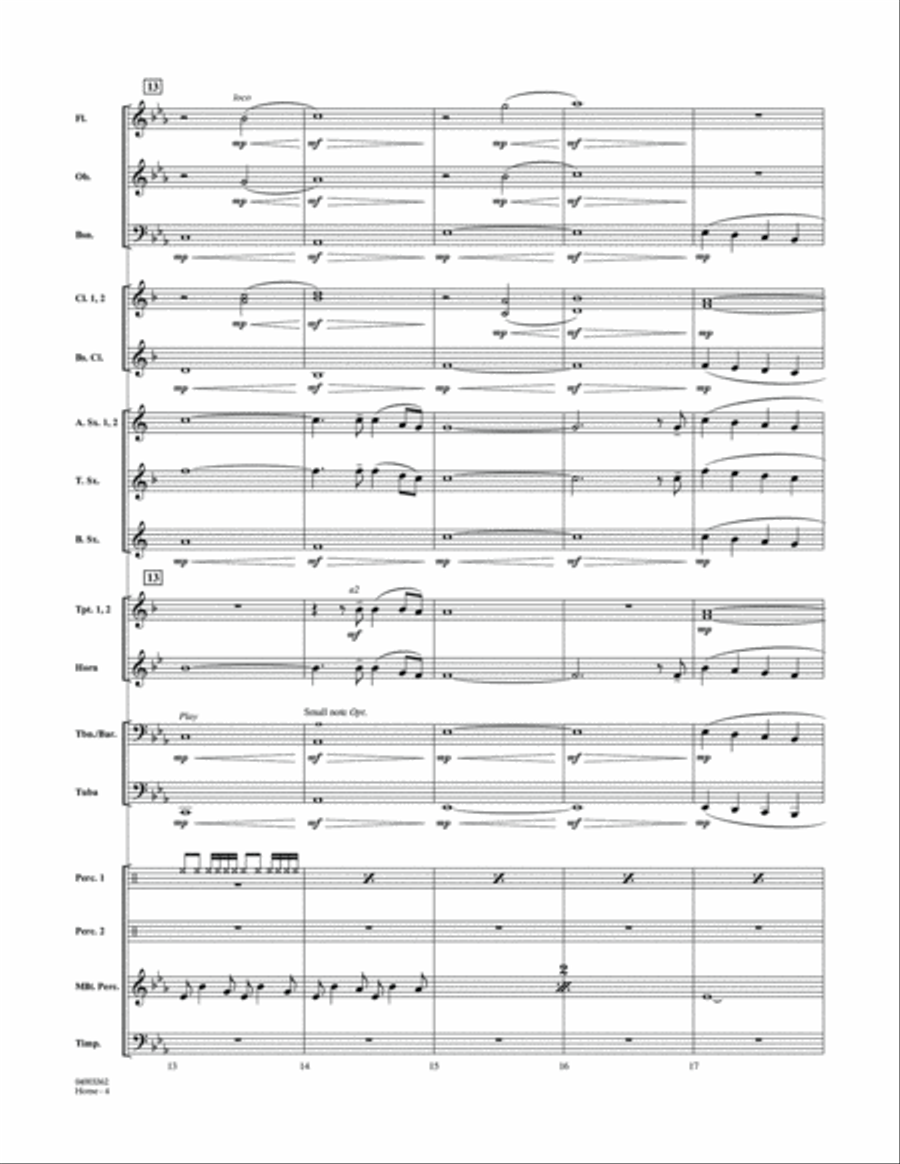 Home - Conductor Score (Full Score) Concert Band scores gallery preview page 4